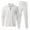 White, variant on Men's Tracksuit With Zipper 2 Piece Hooded Casual Hooded Color T-Shirt Set Sports Long Sleeve Hooded Casual Outwear Jackets Sets Running Hiking Outdoor Activities Gym Workout