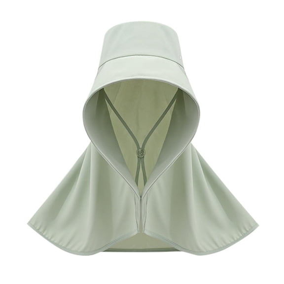 FUZHIQ Women's Full Coverage UV Protection Sun Hood Hat with Shoulder Flap, Breathable Sun Hat for Hiking, Cycling, Beach, Summer Outdoor