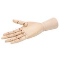 thumbnail image 4 of Wood Hand, Human Body Design Hand Model Rotation Joint   Various Shapes  For Cartoon For Photography Props For Decorate Right Hand, 4 of 8