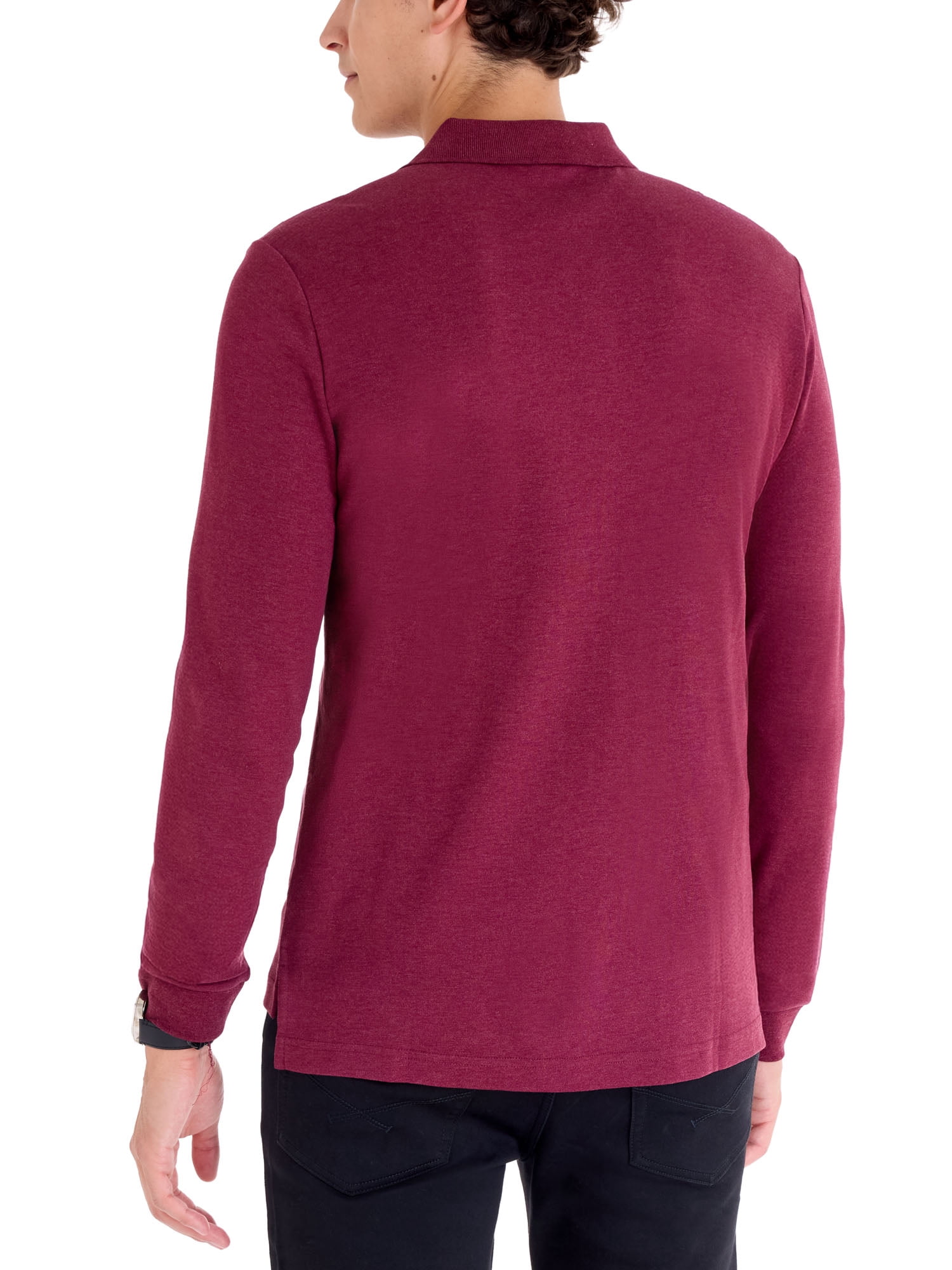 U.S. Polo Assn. Men's Long Sleeve Interlock Polo