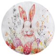 thumbnail image 3 of Easter Bunnies Rabbits Washable Round Rug -Circle Area Rugs for Nursery Bedroom, Vintage Non Slip Non Shedding Low Pile Carpet for Living Room Coffee Table Entryway, 3 of 7