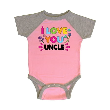 

Inktastic I Love You Uncle with Flowers Gift Baby Girl Bodysuit
