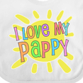 thumbnail image 4 of Inktastic I Love My Pappy- Sun and Rainbow Letters Boys or Girls Baby Bib, 4 of 4