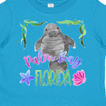 thumbnail image 4 of Inktastic Palm Bay Florida Cute Swimming Manatee Boys or Girls Toddler T-Shirt, 4 of 5