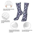 thumbnail image 3 of KLL Skull flower crystal Print Womens Crew Socks Athletic Middle Tube Long Socks Novelty Socks Gifts For Men, 3 of 7