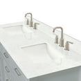 thumbnail image 7 of Ariel D060DCQRVOGRY Kensington 60" Free Standing Double Basin Vanity Set - Grey / Carrara, 7 of 7