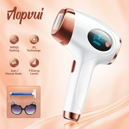 IPL Laser Permanent Hair Removal 999900 Flashes 9 Energy Levels Body Hair Removal Device for Women