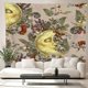 thumbnail image 1 of Manta de mesa decorativa colgante de pared, tapiz de mano, estilo de bruja, sol, luna, seta, 1 of 4