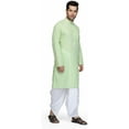 thumbnail image 2 of Mens Desginer Wear Bollywood Style Indian South Indian Cotton Dhoti Kurta Set, 2 of 4