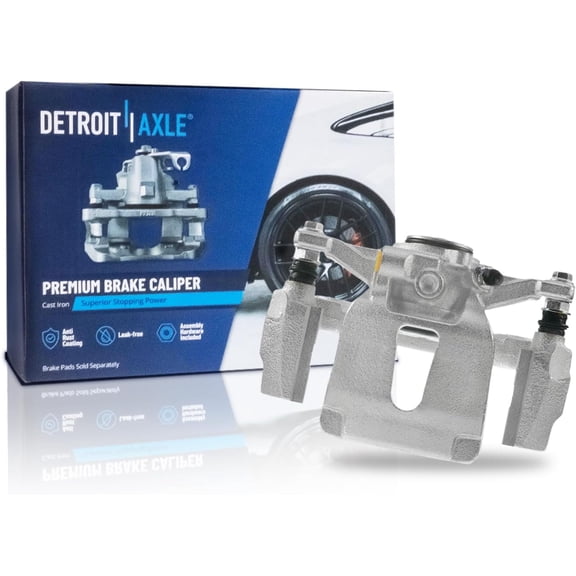 Detroit Axle - Rear Right Brake Caliper for Ford 2015 2016 2017 F-150, Passenger Side Disc Brake Caliper with Bracket Replacement