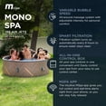 thumbnail image 2 of MSpa Mono 6-Person Round Inflatable Bubble Massage Spa w/ Thermal Cover, Energy-Efficient, 2 of 12