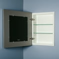 thumbnail image 2 of 14x18 Silver Mirrored Medicine Cabinet by Fox Hollow Furnishings, 2 of 2