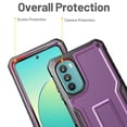 thumbnail image 3 of FITO For Moto G 5G 2022 Case, Phone Case with Screen Protector and Kickstand (Purple), 3 of 6