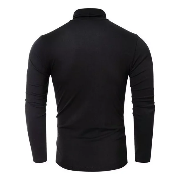 W Playera Hombre Camisa Casual Cuello Tortuga Manga Larga Bodega