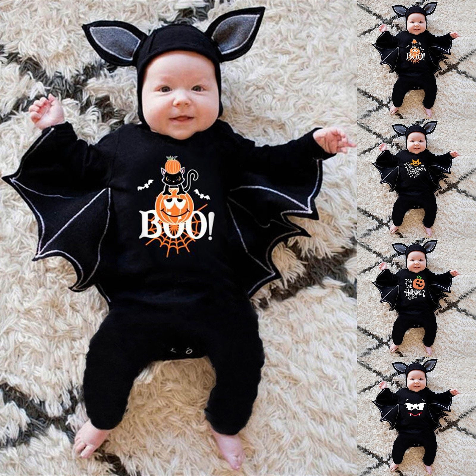 MEZZALL My First Halloween Outfits Baby Boy Girl Halloween Pumpkin