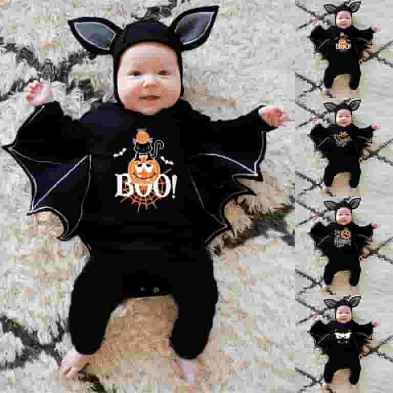 MEZZALL My First Halloween Outfits Baby Boy Girl Halloween Pumpkin
