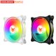 thumbnail image 5 of Water Cooling 12V 4 Pin PWM 5V 3Pin ARGB Aura Sync PC Case Fan (Black), 5 of 9