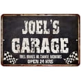 thumbnail image 1 of JOEL'S Garage Black Grunge Sign 8 x 12 Matte Finish Metal 108120005071, 1 of 1