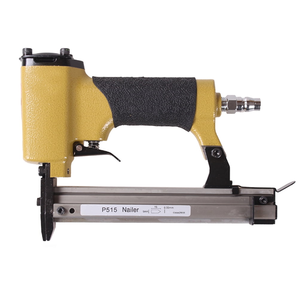 Pneumatic Nail Gun Fixing the Back Plates Photo Picture Frames