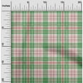 thumbnail image 2 of oneOone Velvet Mint Green Fabric Check Dress Material Fabric Print Fabric By The Yard 58 Inch Wide, 2 of 4