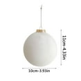thumbnail image 3 of Darzheoy Christmas Tree Ornaments Velvet Balls, Pack of 4pcs Shatterproof Xmas Bulbs Decorations Set, 4 inch, 3 of 6