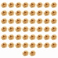 thumbnail image 3 of WM25 Silk Rose Flower Heads,50Pcs for Hat Clothes Album Decoration, Wedding Decoration (Gold, 3 of 6
