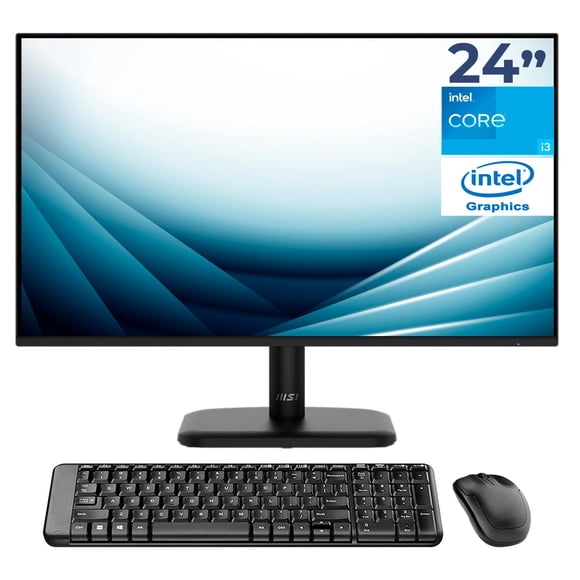 Computadora Mini PC MSI Core i3 1215U 16GB SSD 512GB Monitor 24" Teclado Mouse WiFi 6E BT 5.3 ThunderBolt 4 Educacion Oficina