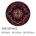 thumbnail image 2 of GZHJMY Vintage Style 36In Round Rugs for Living Room, Non-Slip Coral Velvet Long Runner Rugs, Washable Water Absorbent Mat Carpet for Bedroom Kitchen Kids Room, 2 of 6