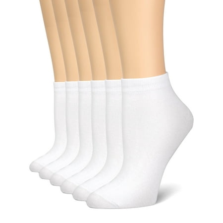 NevEND Women's 6 Pairs Performance Cushioned Cotton Running Sports Thin Light Weight Ankle Breathable Socks and Comfort Low Cut Quarter Athletic Sock Size 9-11