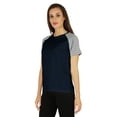 thumbnail image 3 of Inkmeso Womens Raglan Short Sleeve T-Shirt Regular Fit Casual Solid Basic Tee T-Shirts, 3 of 7