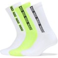 thumbnail image 1 of shiyou-Mens 3-pack Logo Taping Quarter Length Ribbed Socks3-Pack Logo Taping Quarter Length Ribbed Socks, 1 of 4