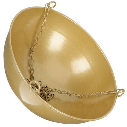 ELAYARD Decorative Golden Hanging Flower Pot for Balcony Wall and Home Display