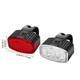 thumbnail image 4 of Naiovety 2 luces para bicicleta, lámpara para manillar, suministros para ciclismo, faros para bicicletas, tira trasera, equipo para exteriores, Type2 NO2, 4 of 6