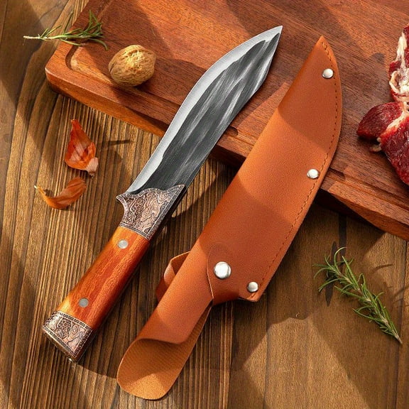 Forging Process Peeling Knife - Multi-functional Beef Cutter with Sheath. An Ideal Choice for Kitchens, Camping and Barbecues, with Ultra-sharp Blades and Ergonomic Handle Design.
