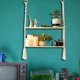 thumbnail image 3 of Estante de Pared de Madera para Decoración, Estantes Montados en la Pared para Dormitorio, Plantas, Flores, Columpio de Madera, Cuerda Colgante, Decoración del Hogar, 3 of 7