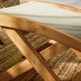 thumbnail image 4 of Modway Vienna Outdoor Patio Teak and Rope Folding Ottoman in Natural Natural, 4 of 9