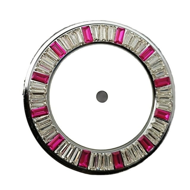 WANGQ Cadran de Montre Texture Coquillage 28.5mm Échelle Diamant Colorée Accessoires de Modification Pièces de Réparation pour Mouvement NH35 NH36