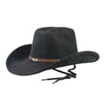 thumbnail image 1 of Chapeau de Cowboy Western pour Usage Quotidien en Extérieur Style Jazz Classique Mode Couvre-Chef Toutes Saisons Compatible Soleil, 1 of 7