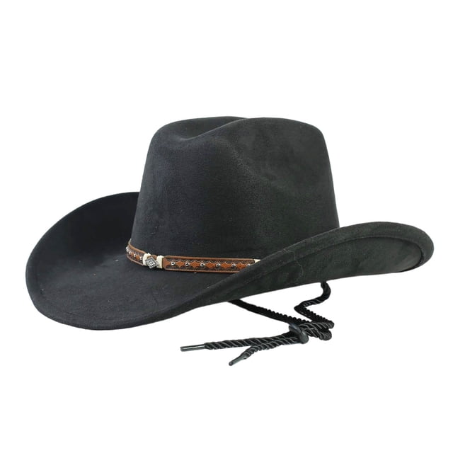 Chapeau de Cowboy Western pour Usage Quotidien en Extérieur Style Jazz Classique Mode Couvre-Chef Toutes Saisons Compatible Soleil