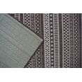 thumbnail image 5 of Benissimo Contemporary Indoor / Outdoor Area Rug STRIPES Collection I 6x9 I Brown, 5 of 6