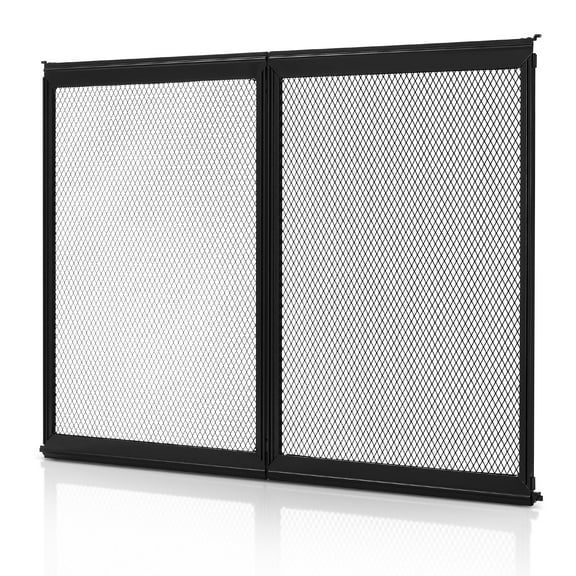 VEVOR RV Screen Door Protector, 26.5 x 20 inch Door Grille, Easy to Install and Disassemble, Reinforced Breathable Protective Mesh, Aluminum Alloy Camper RV Entry Protector for Pet Protection, Black