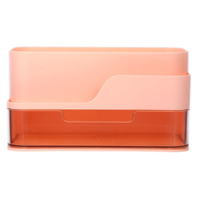 BESTYASH Organizador Escritorio Compacto Rosa Con Cajones Para Almacenamiento De Maquillaje Y Artículos