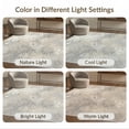 thumbnail image 7 of ODIKA 2'x3' Ultra-Soft Accent Mat, Extra Large Faded Mottled Contemporary Scattered Motifs Neutral None Washable, Bare feet friendly, Easy Care Indoor rug for Bedside, Footrest, 7 of 7