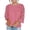 04# Hot Pink, variant on Women's Cotton Tops Boho Knit Top Loose Fit 3/4 Dolman Sleeve Relaxed Summer Blouse Casual Flowy Tunic for Beach Vacation Daily Wear S-3XL
