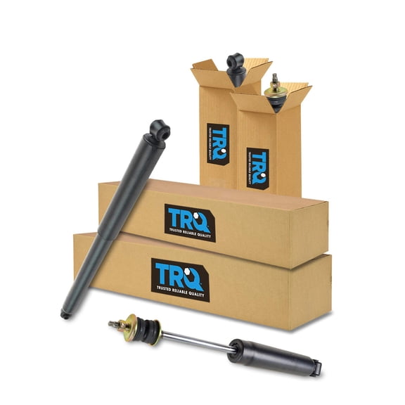 TRQ Front Rear Shock Absorber Kit Set 4pc for Ford F-150 Truck 4WD SBA64046 Fits select: 1990-1996 FORD F150