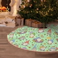 thumbnail image 6 of Daiia Spring Gnomes Drawing Merry Christmas Tree Skirt , Xmas Large Lace-up Tree Skirt, Santa Snowflakes Rustic Home Decorations New Year Party Farmhouse Decor-30", 6 of 7