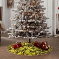 thumbnail image 4 of Sikiie Yellow Butterflies Nativity Christmas Tree Skirt, Jesus Christian Winter Holiday Tree Mat Decoration(30-48IN)30", 4 of 6