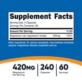 thumbnail image 5 of Nutricost Magnesium Citrate 420mg, 60 Servings, 240 Capsules - Non-GMO, Gluten Free Supplement, 5 of 5