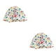 thumbnail image 1 of sweethay Gorros de ducha Estampado de flores Impermeable Elástico Baño Colorido Turbante Bonnet Sombrero universal Accesorios Azul punto punto amarillo azul 2Conjunto, 1 of 6