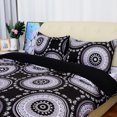 thumbnail image 2 of Bohemian Duvet Cover Sets with 2 Matching Pillow Shams Soft Microfiber 3-Piece Boho Mandala Quilt Set (Black, King), 2 of 6